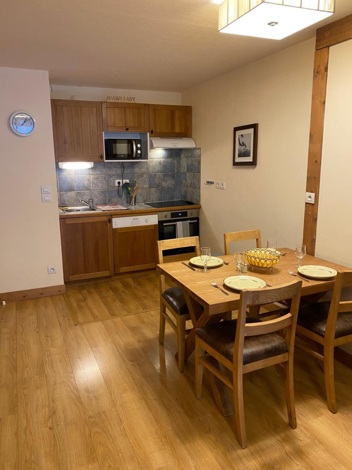 Appartement T2+Coin Nuit 6 Pers Residence De Cami Real Au Centre Du Village De Saint Lary Soulan Avec Piscine Interieure+ Sauna Et Hammam Bagian luar foto